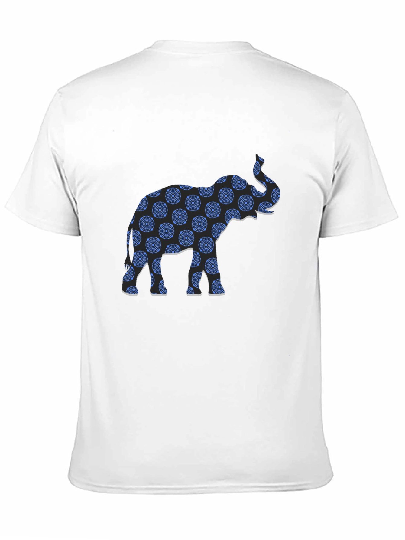 Elephant Print Black T-Shirt