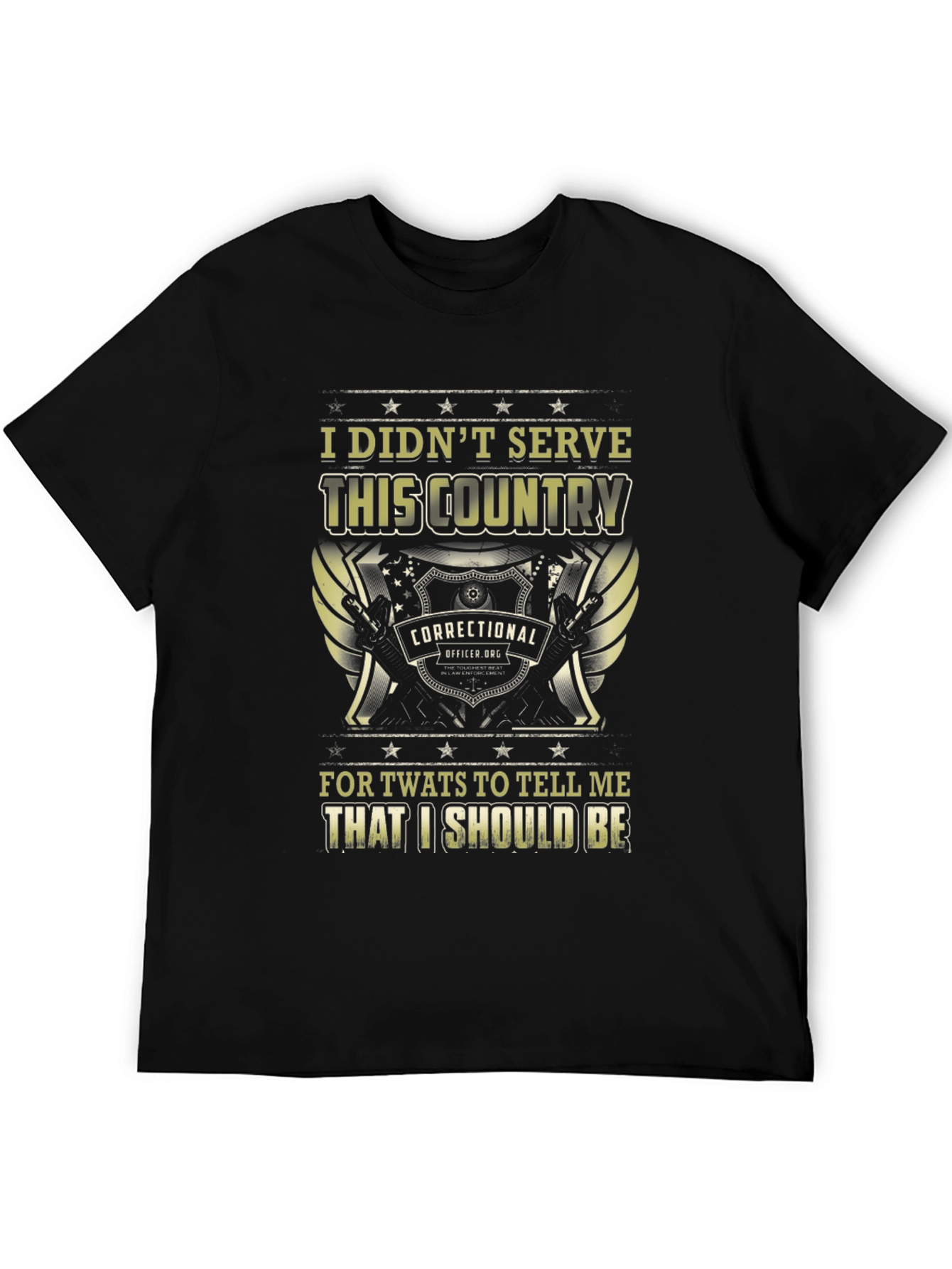 Correctional Officer T-Shirt - I Didnt Serve This Country
