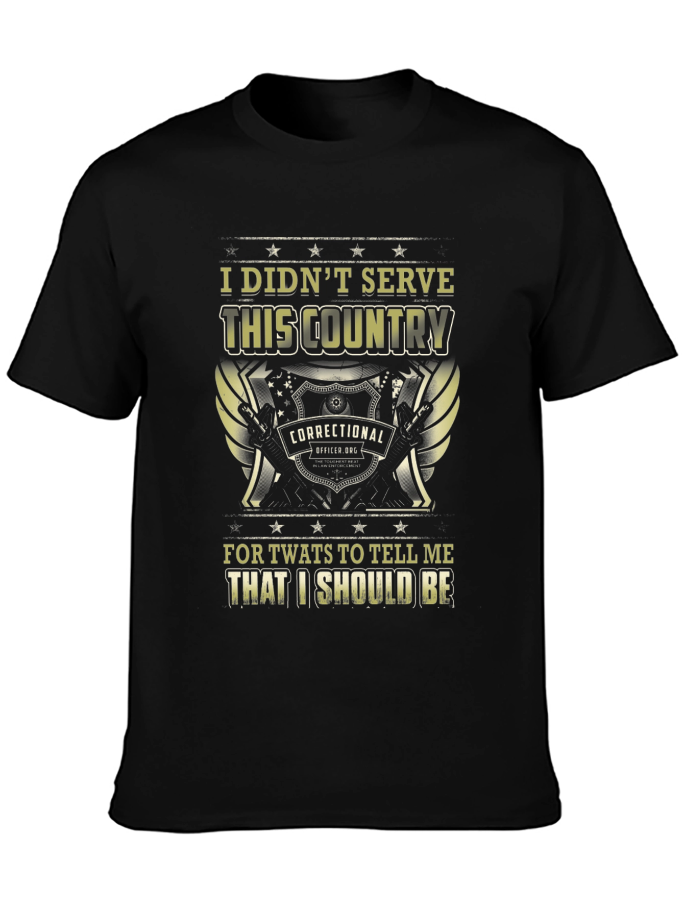 Correctional Officer T-Shirt - I Didnt Serve This Country