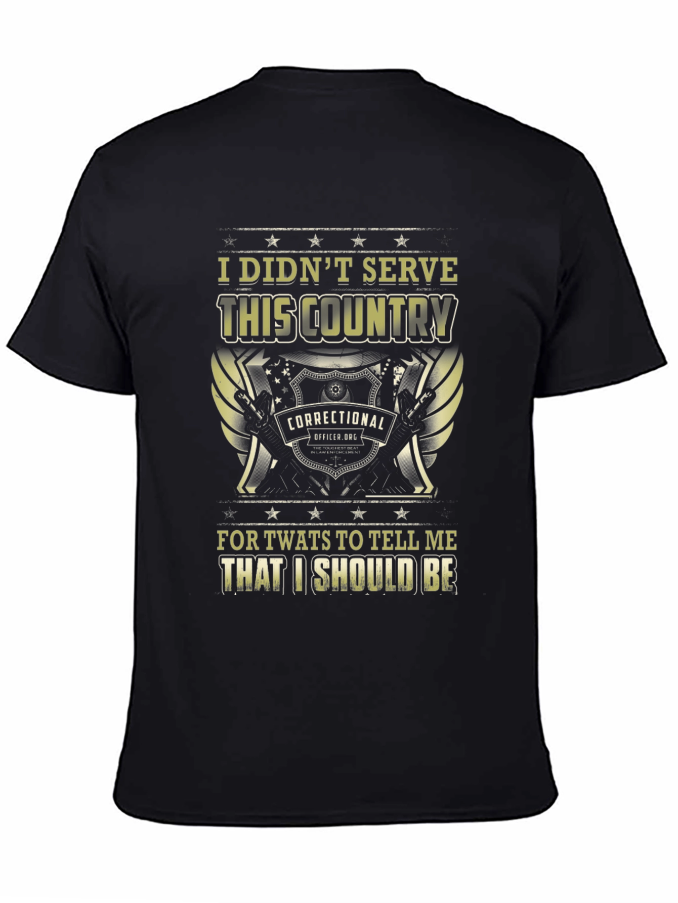 Correctional Officer T-Shirt - I Didnt Serve This Country