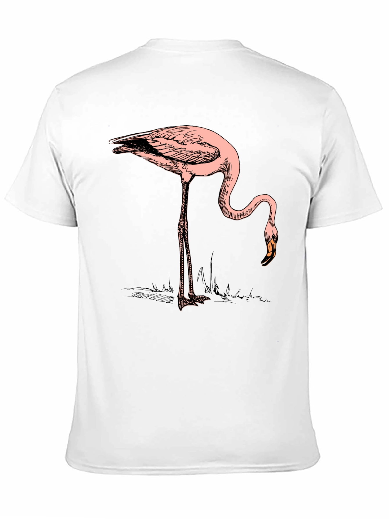 Flamingo Graphic Tee - Black Casual T-Shirt