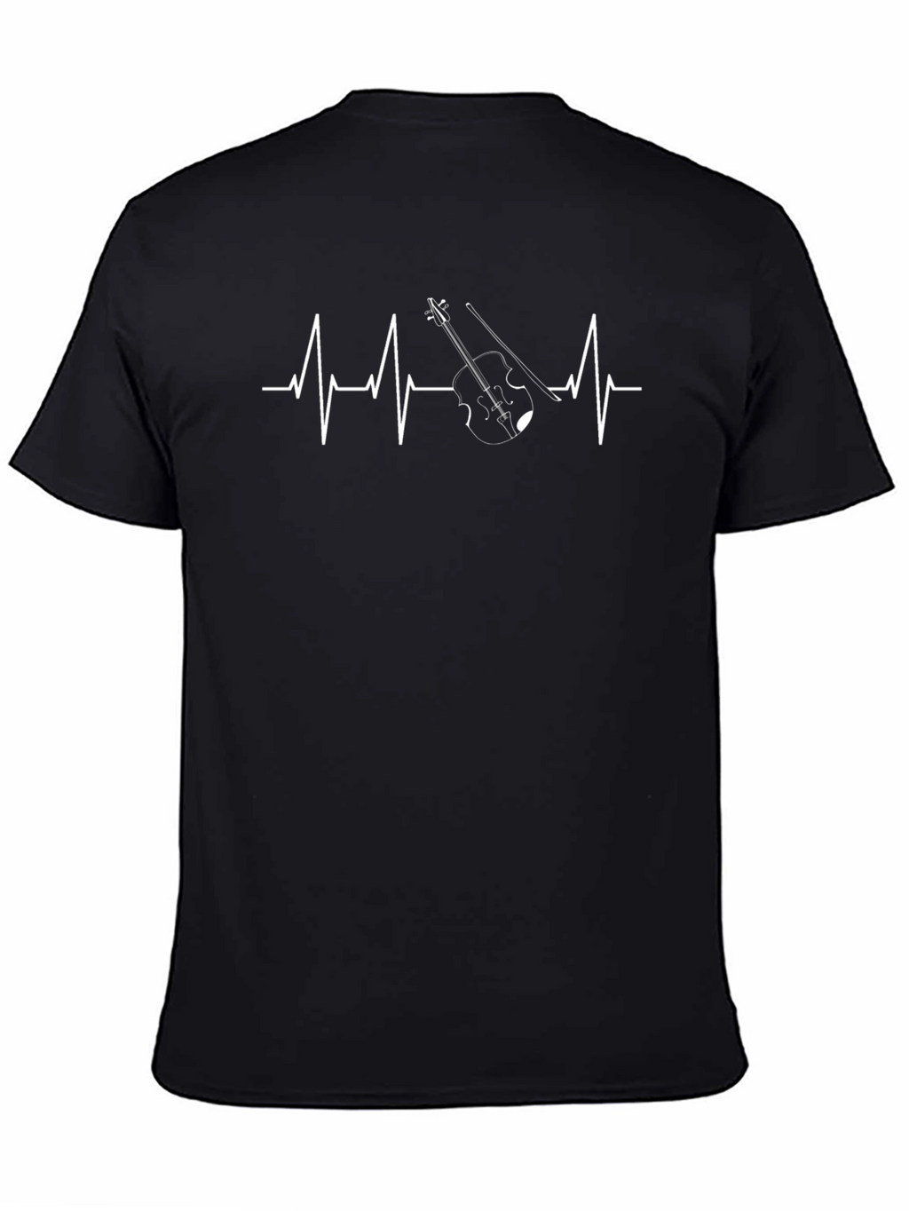 Violin Heartbeat T-Shirt - Musicians Pulse