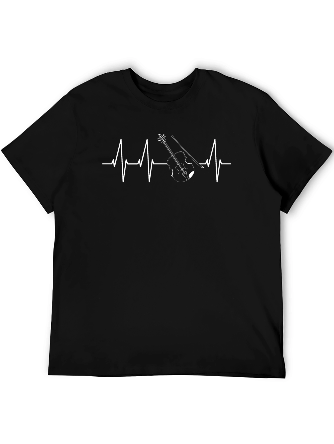 Violin Heartbeat T-Shirt - Musicians Pulse