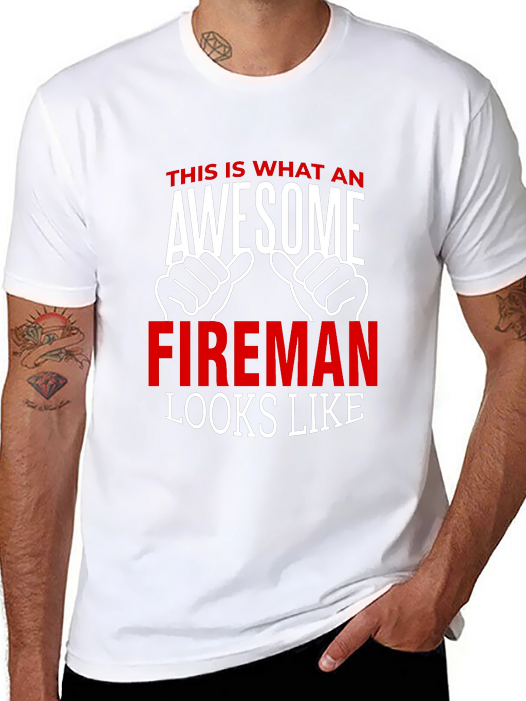 Awesome Fireman T-Shirt - Firefighter Gift