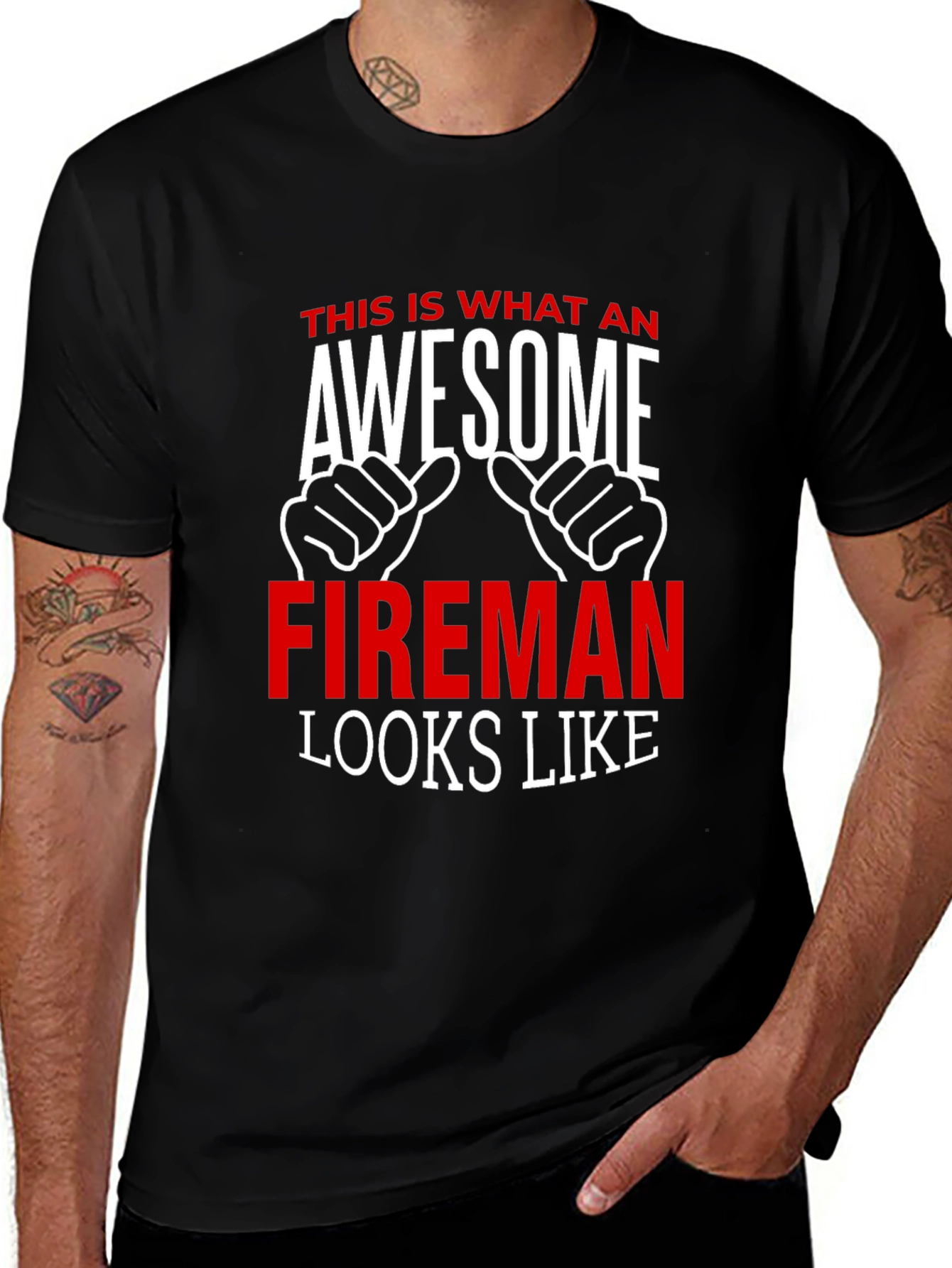 Awesome Fireman T-Shirt - Firefighter Gift