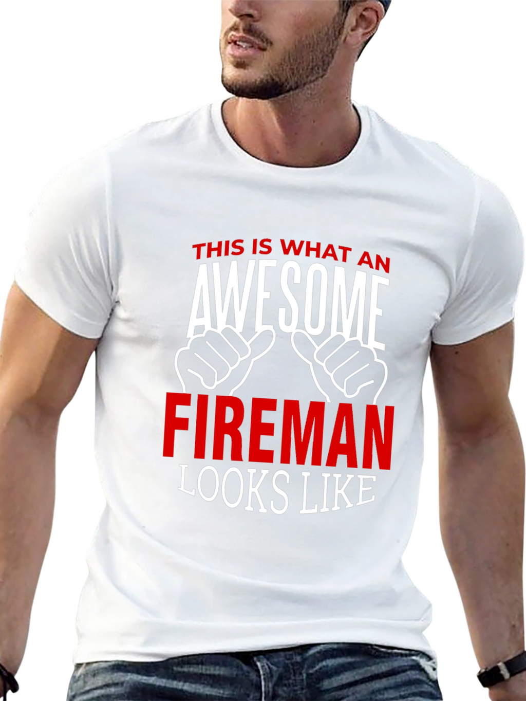 Awesome Fireman T-Shirt - Firefighter Gift