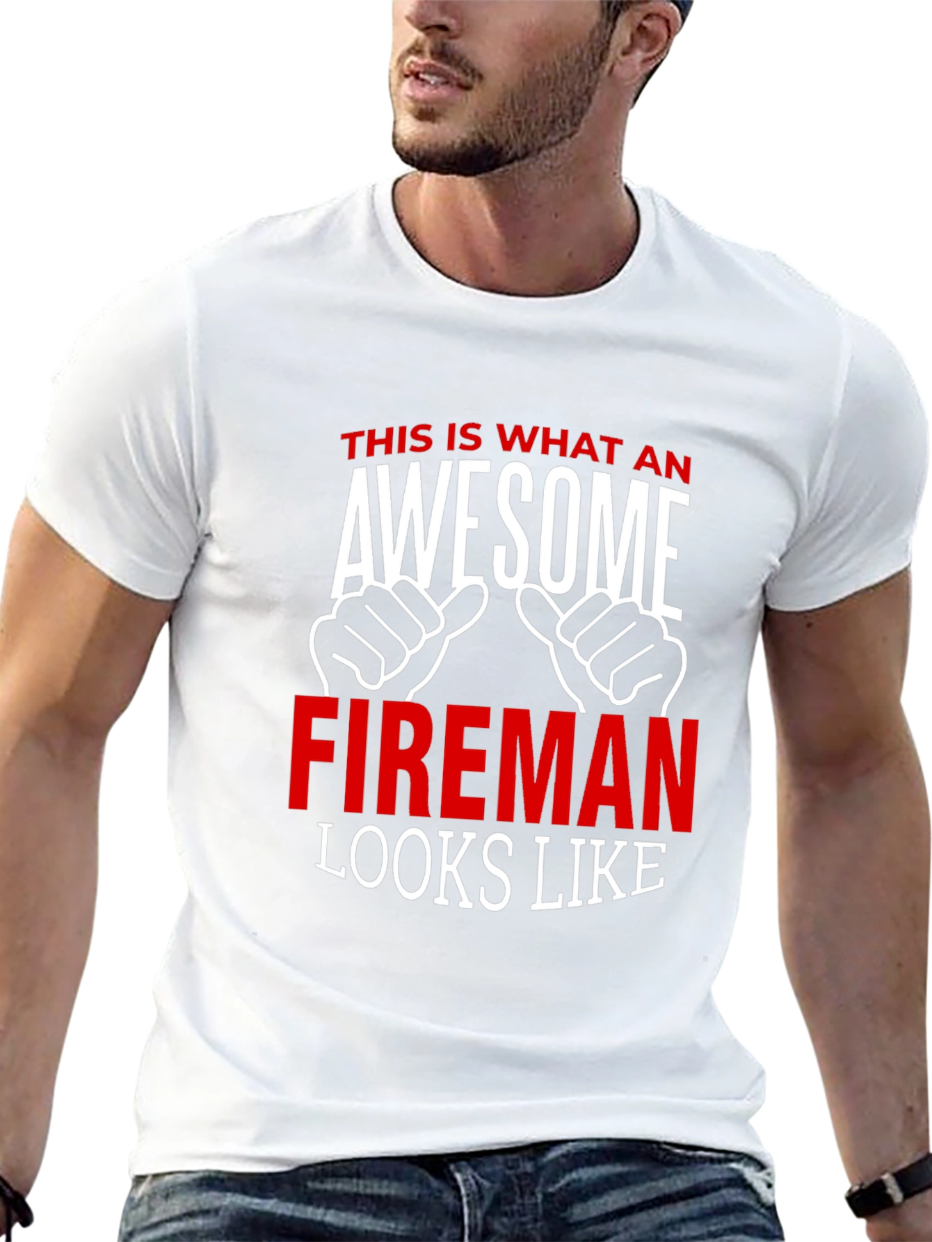 Awesome Fireman T-Shirt - Firefighter Gift