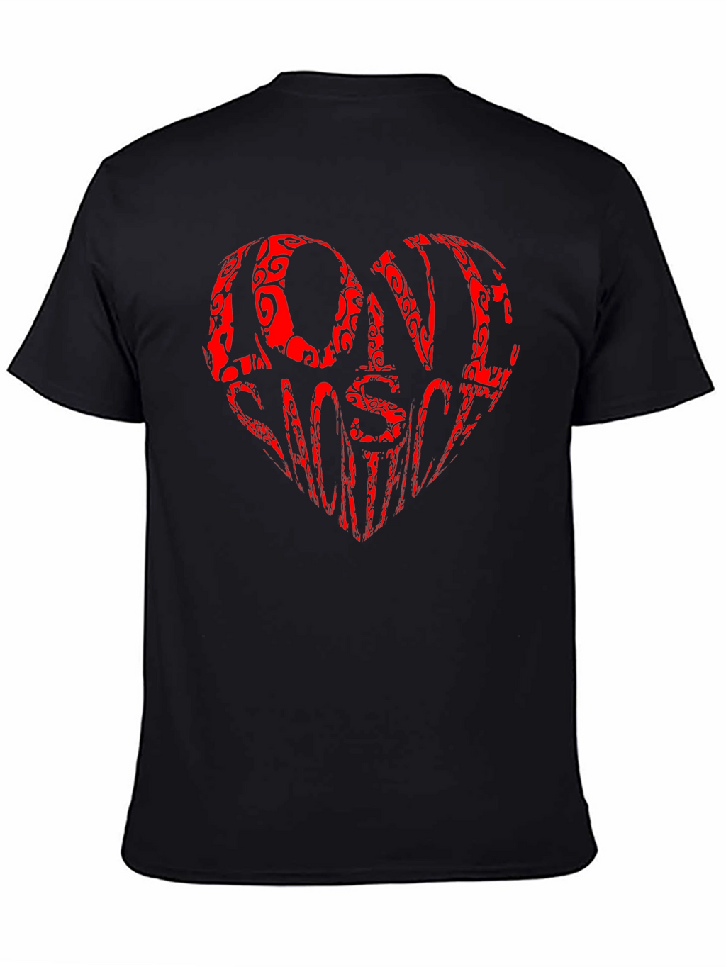 Love Wins Heart Graphic Tee - Black Cotton Shirt