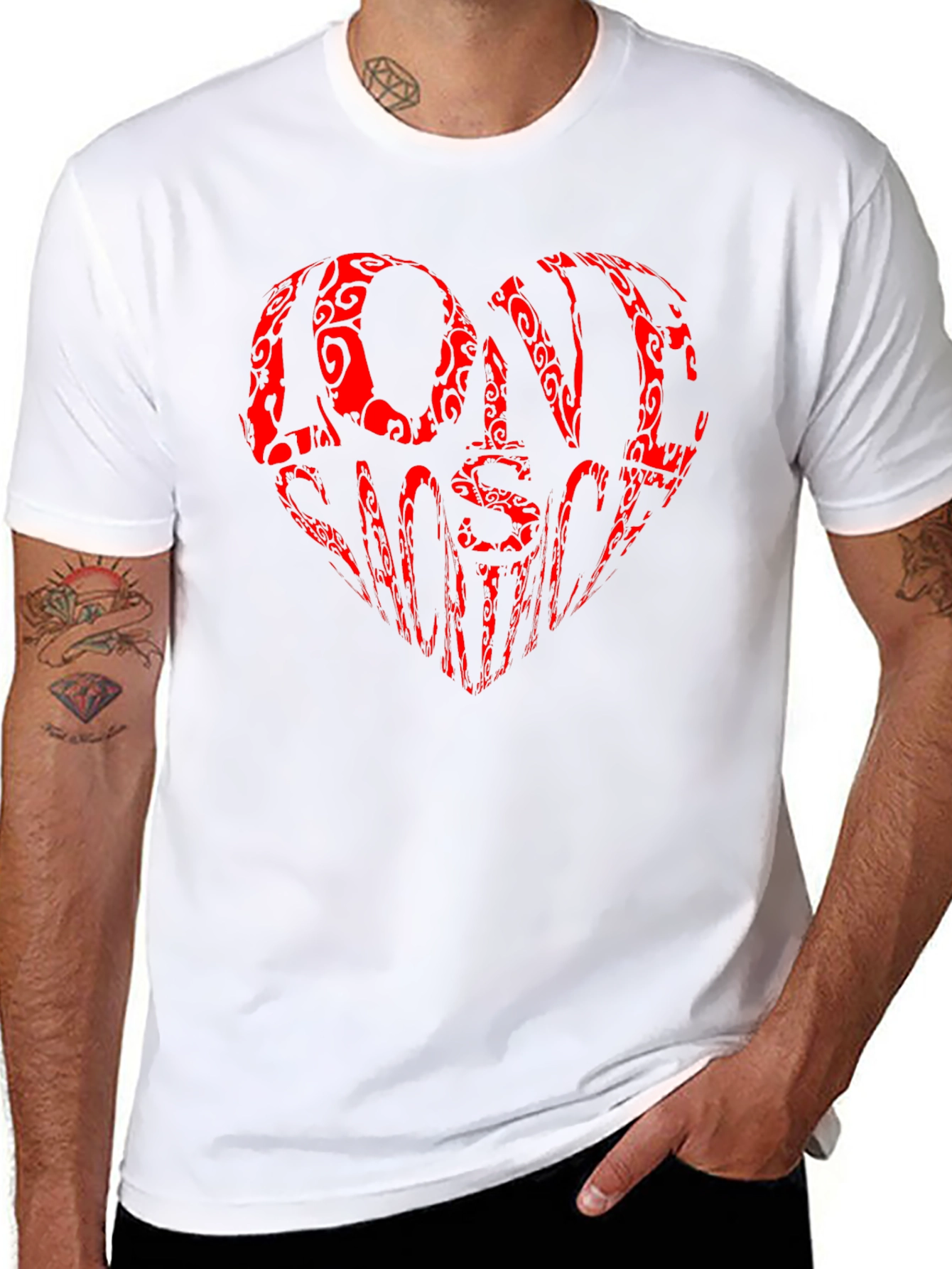 Love Wins Heart Graphic Tee - Black Cotton Shirt