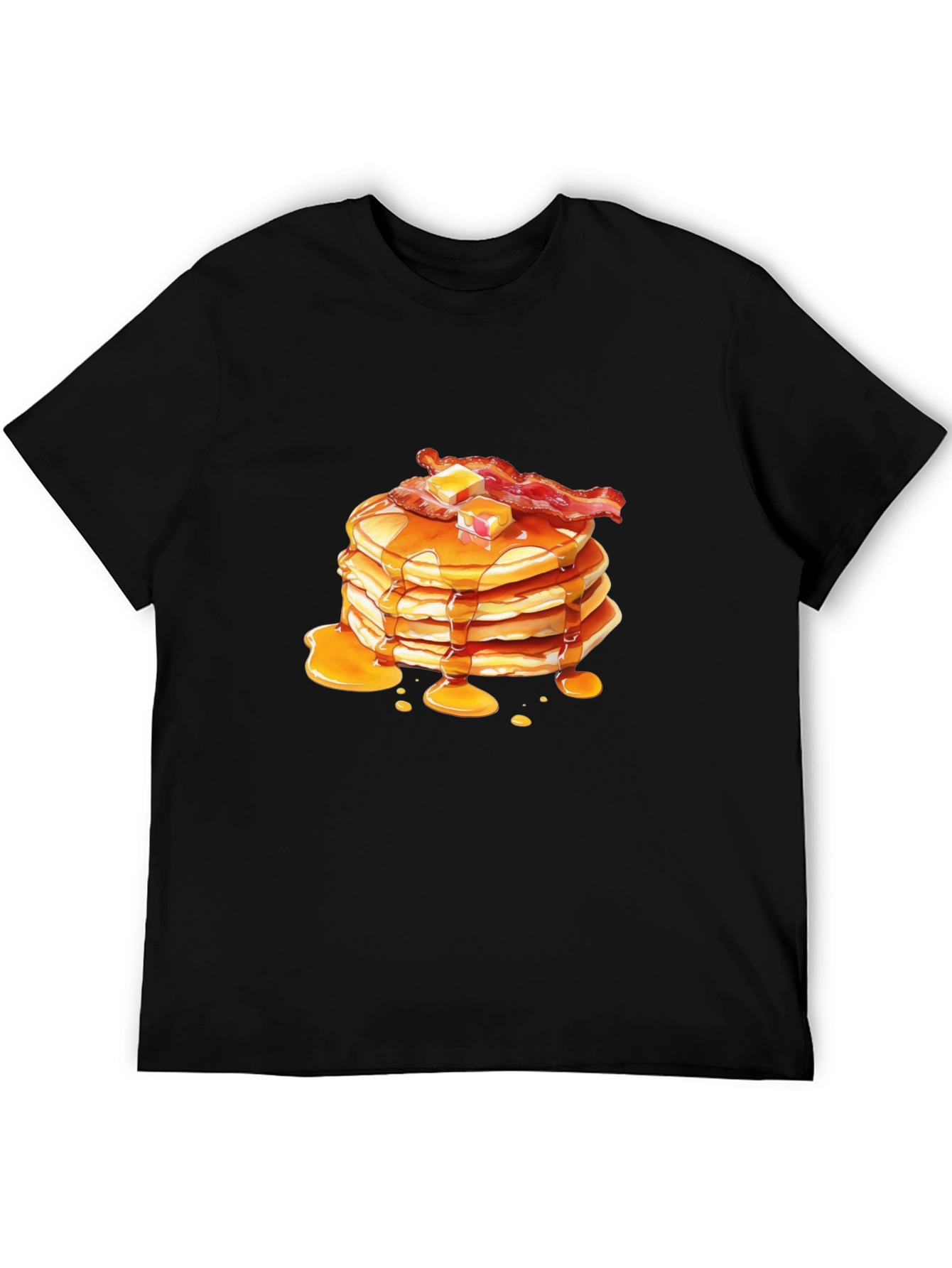 Pancakes & Bacon Graphic Tee - Breakfast Lovers T-Shirt