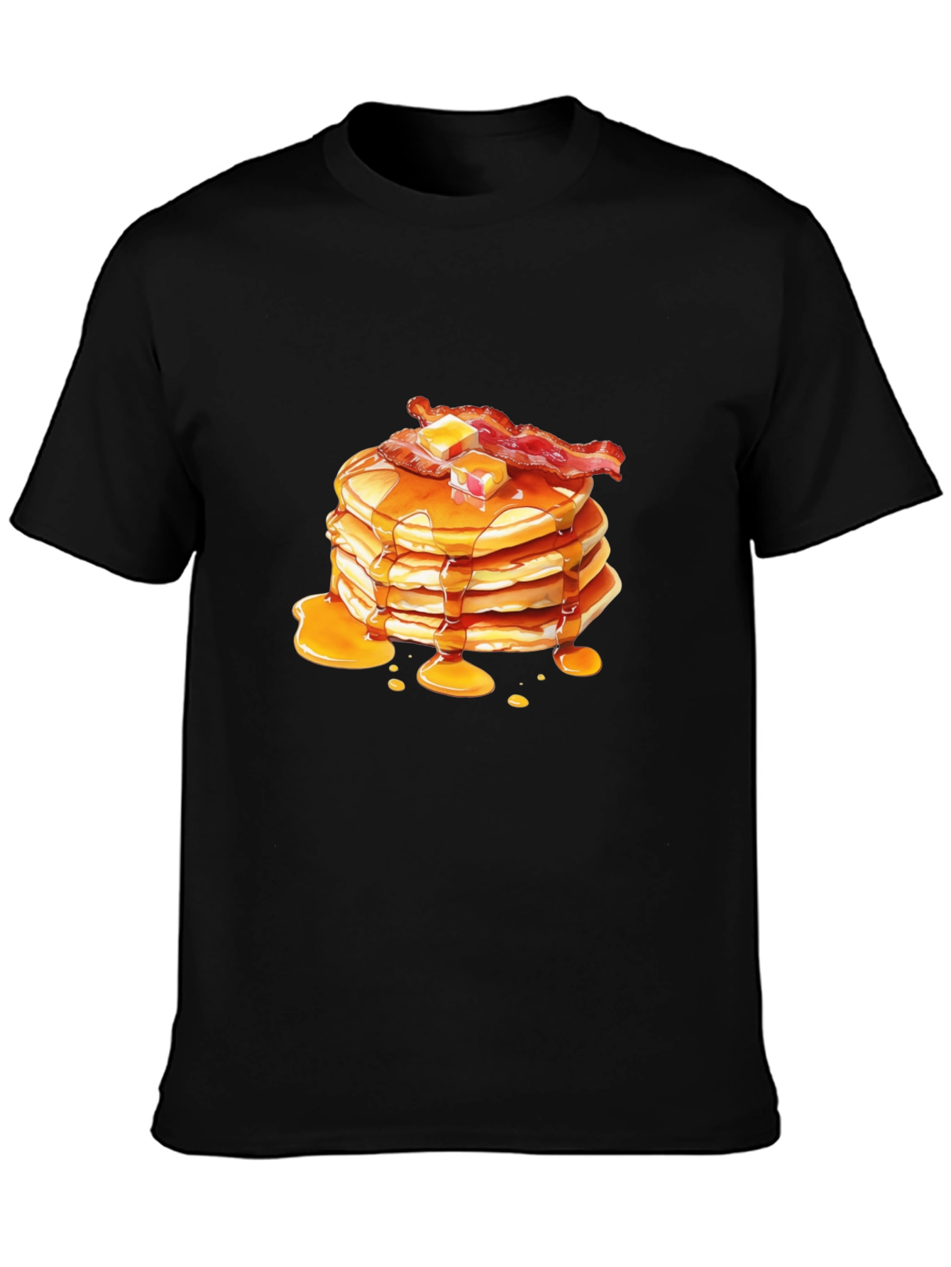 Pancakes & Bacon Graphic Tee - Breakfast Lovers T-Shirt