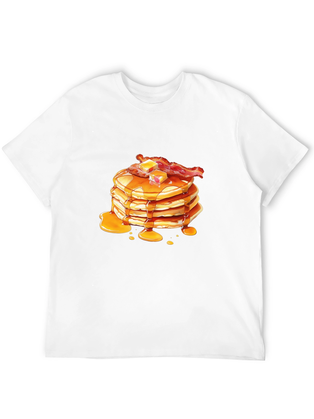 Pancakes & Bacon Graphic Tee - Breakfast Lovers T-Shirt
