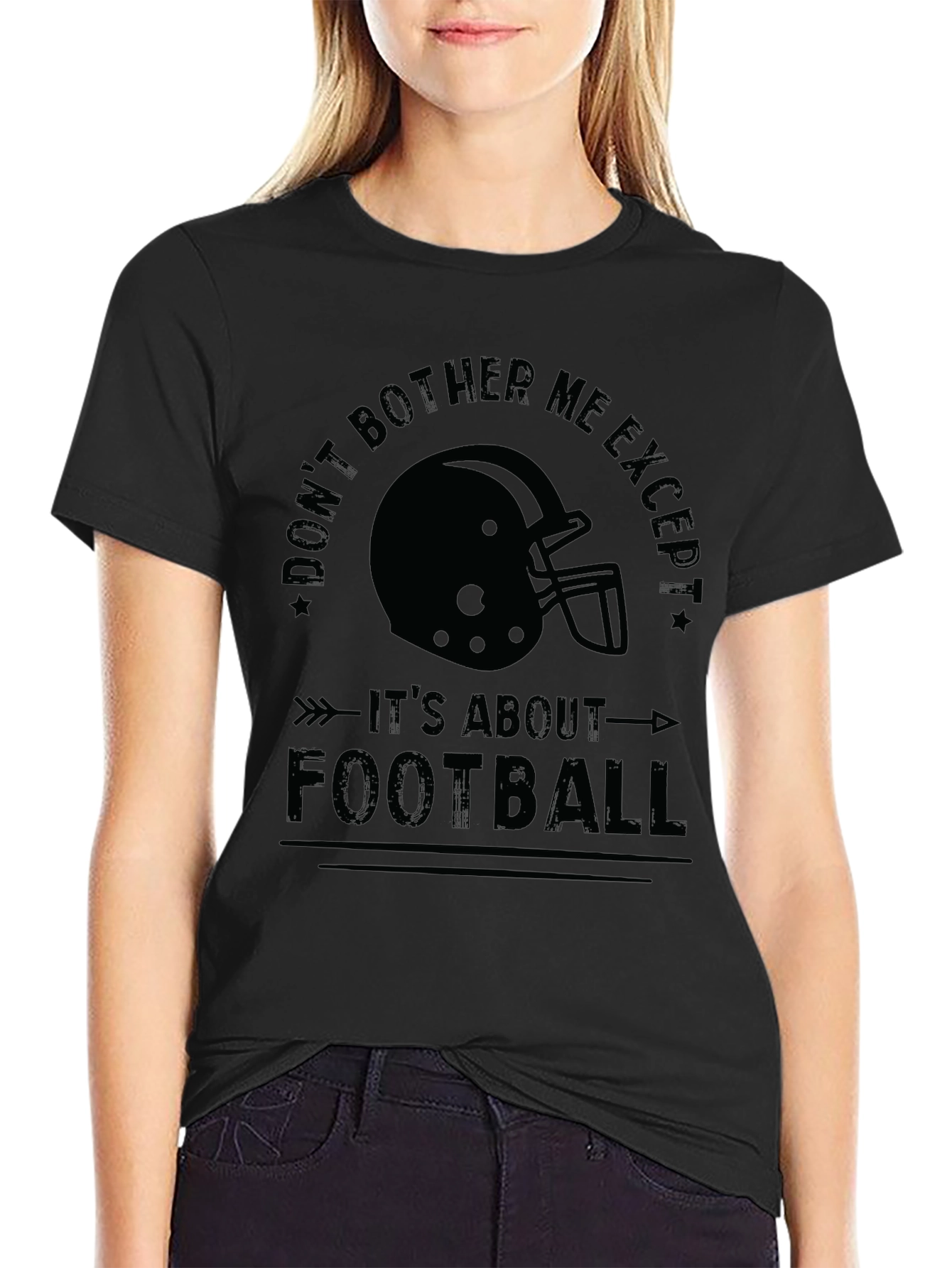 Football T-Shirt - Dont Bother Me Except Its About Football Tee