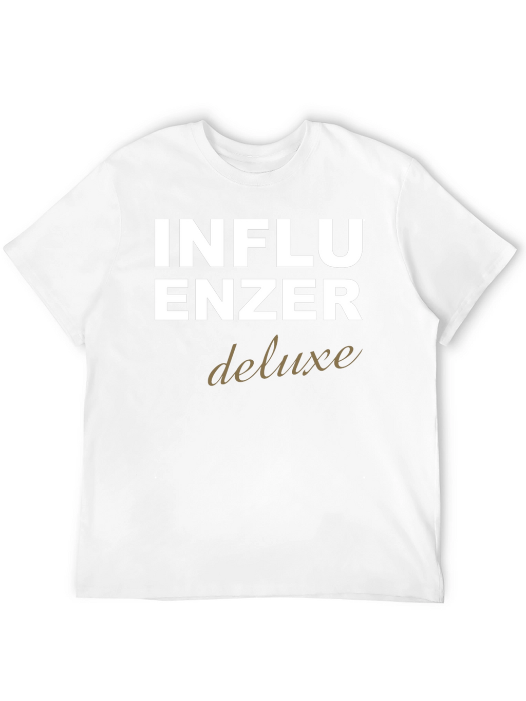 Influencer Deluxe Graphic Tee - Black Cotton T-Shirt
