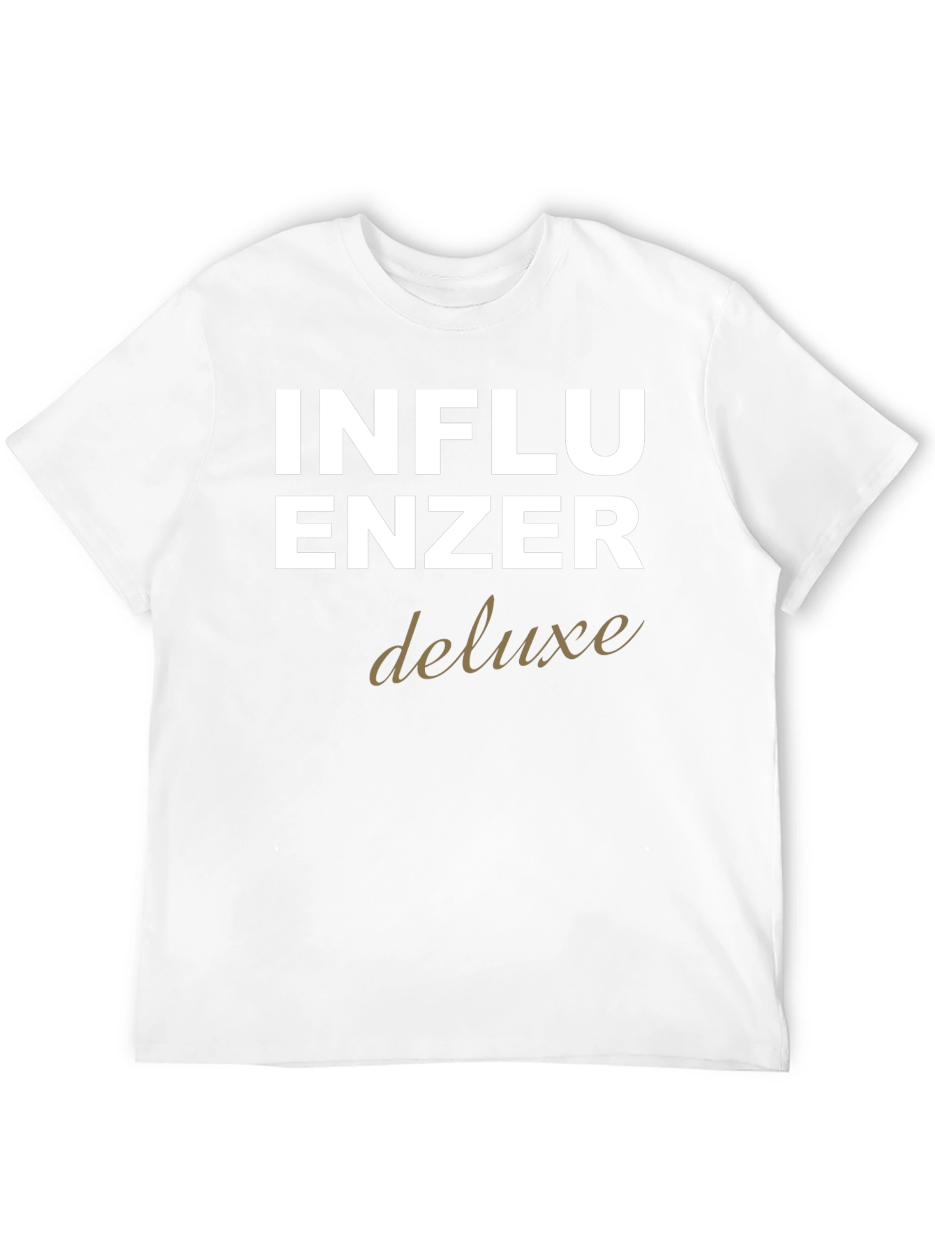 Influencer Deluxe Graphic Tee - Black Cotton T-Shirt