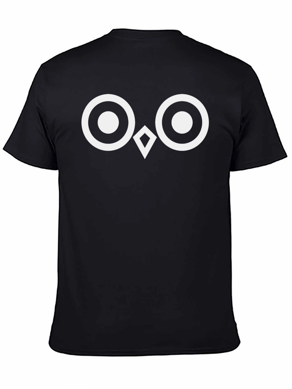 Owl Eyes Graphic Tee - Black Cotton T-Shirt