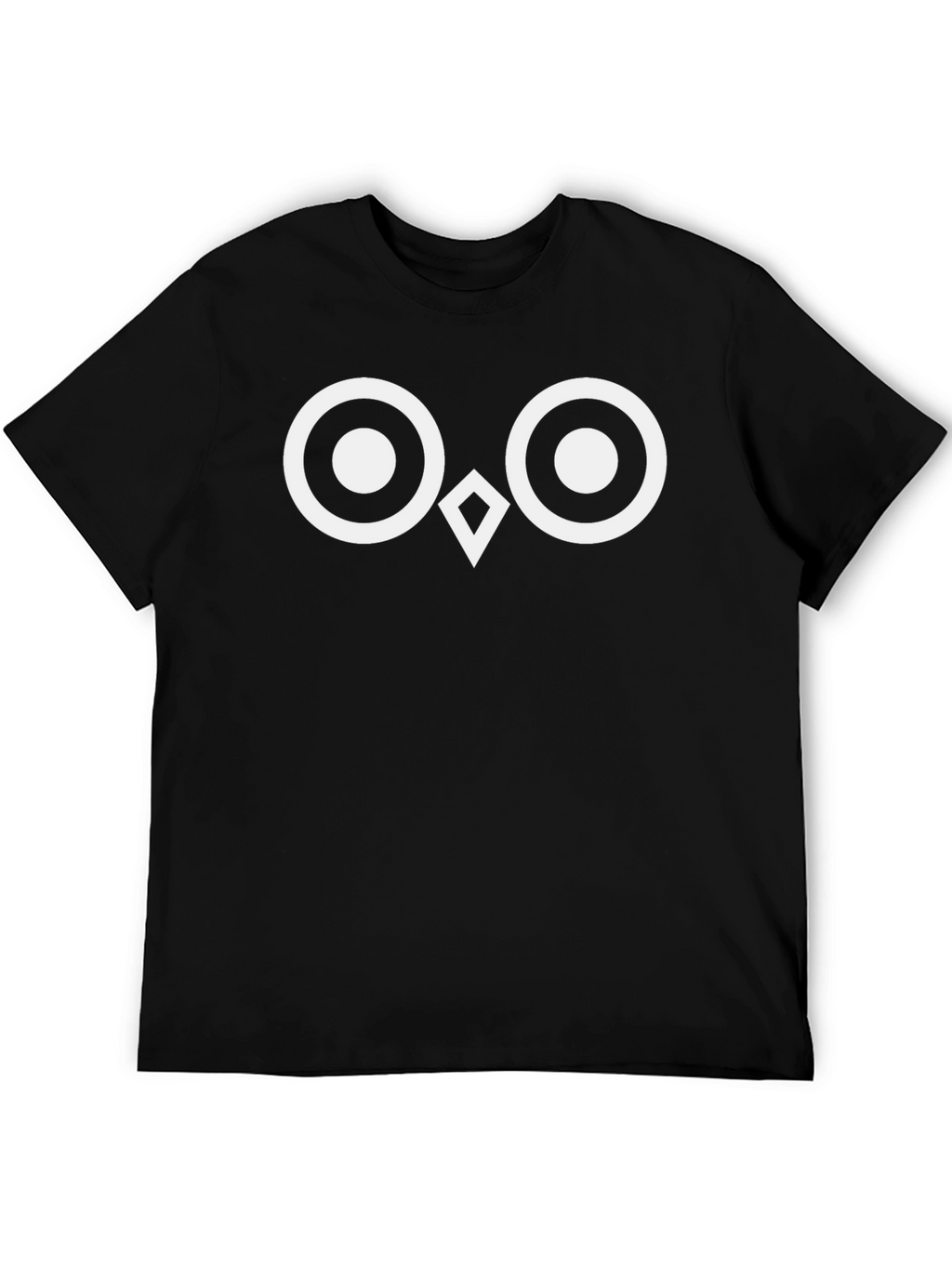 Owl Eyes Graphic Tee - Black Cotton T-Shirt