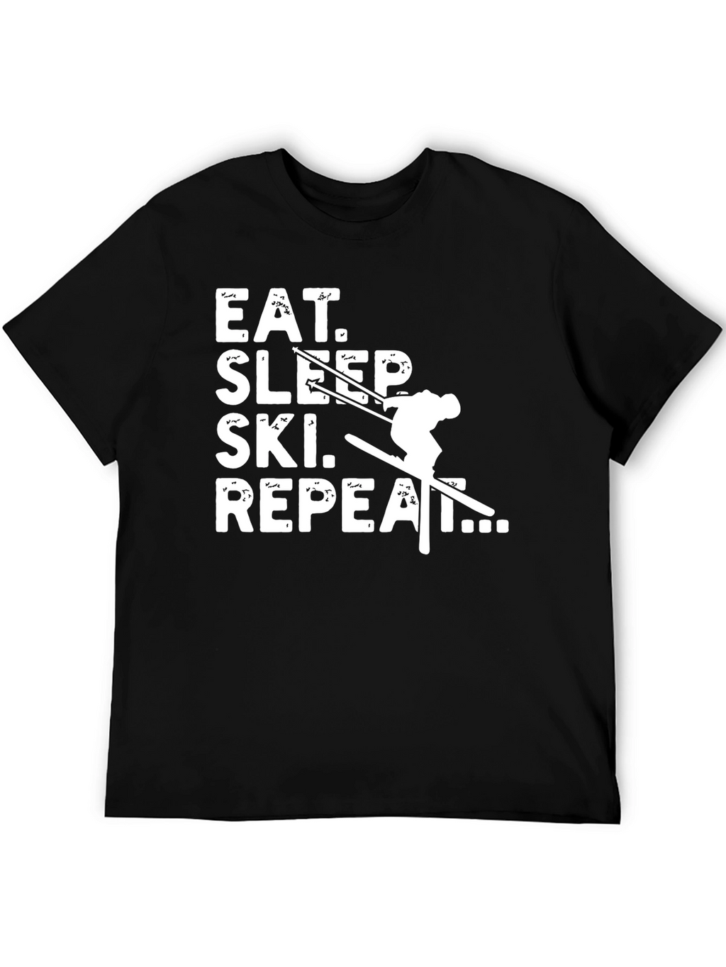 Eat Sleep Ski Repeat Graphic Tee