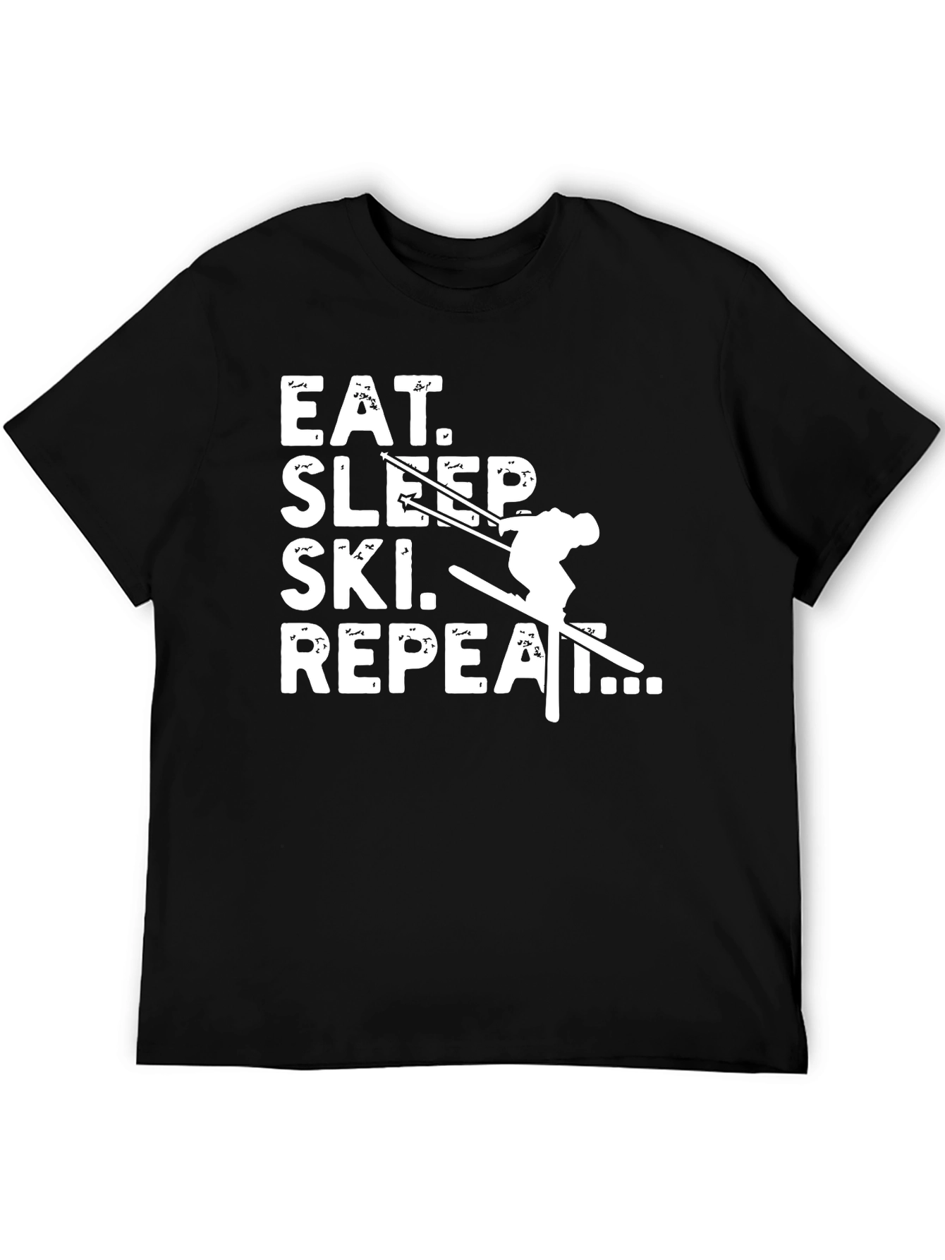 Eat Sleep Ski Repeat Graphic Tee