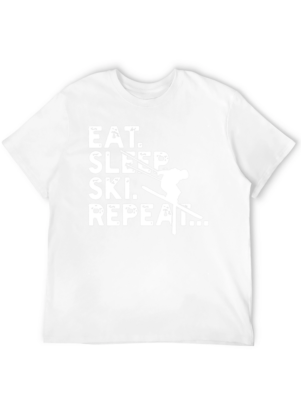 Eat Sleep Ski Repeat Graphic Tee