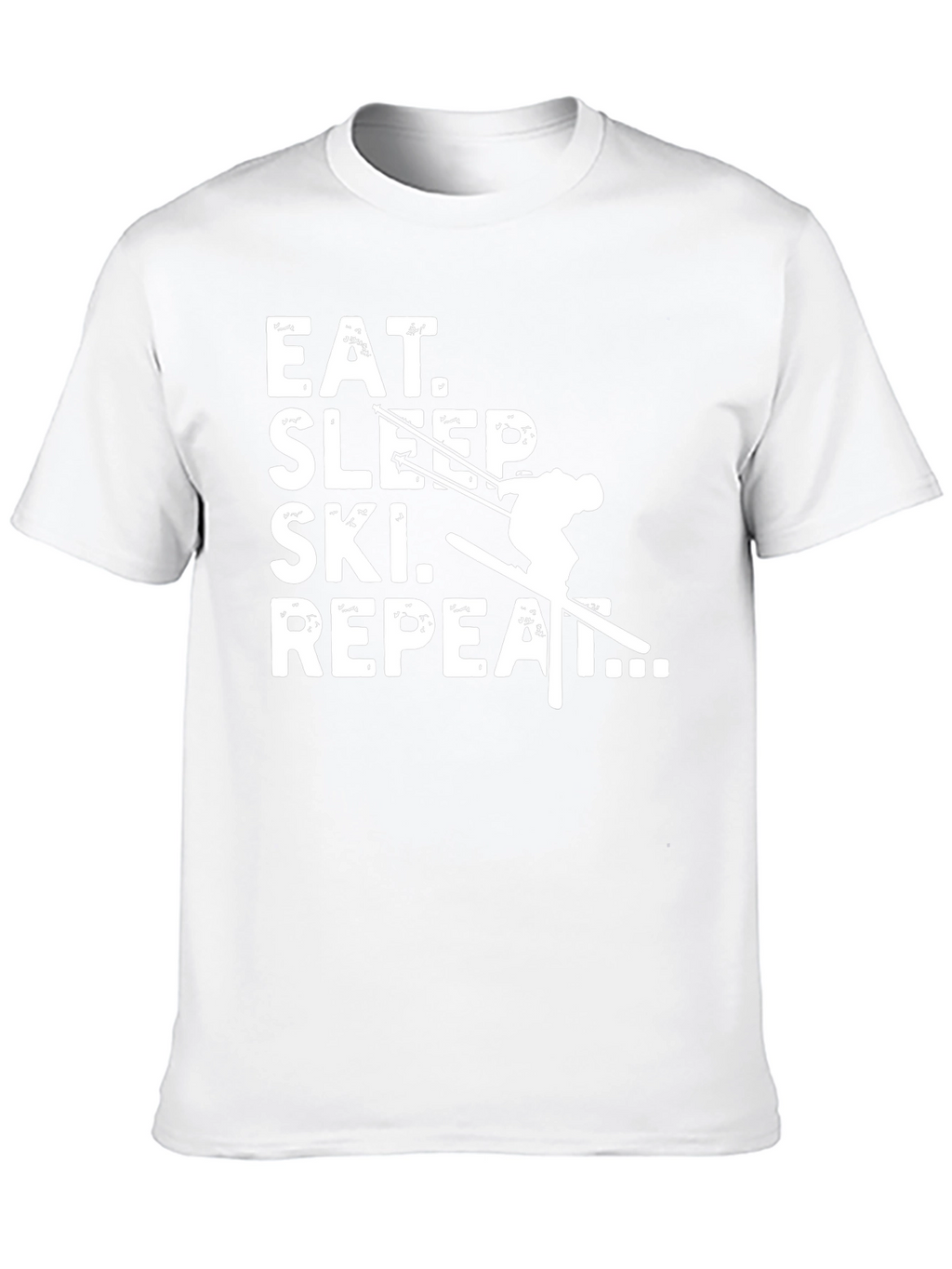 Eat Sleep Ski Repeat Graphic Tee