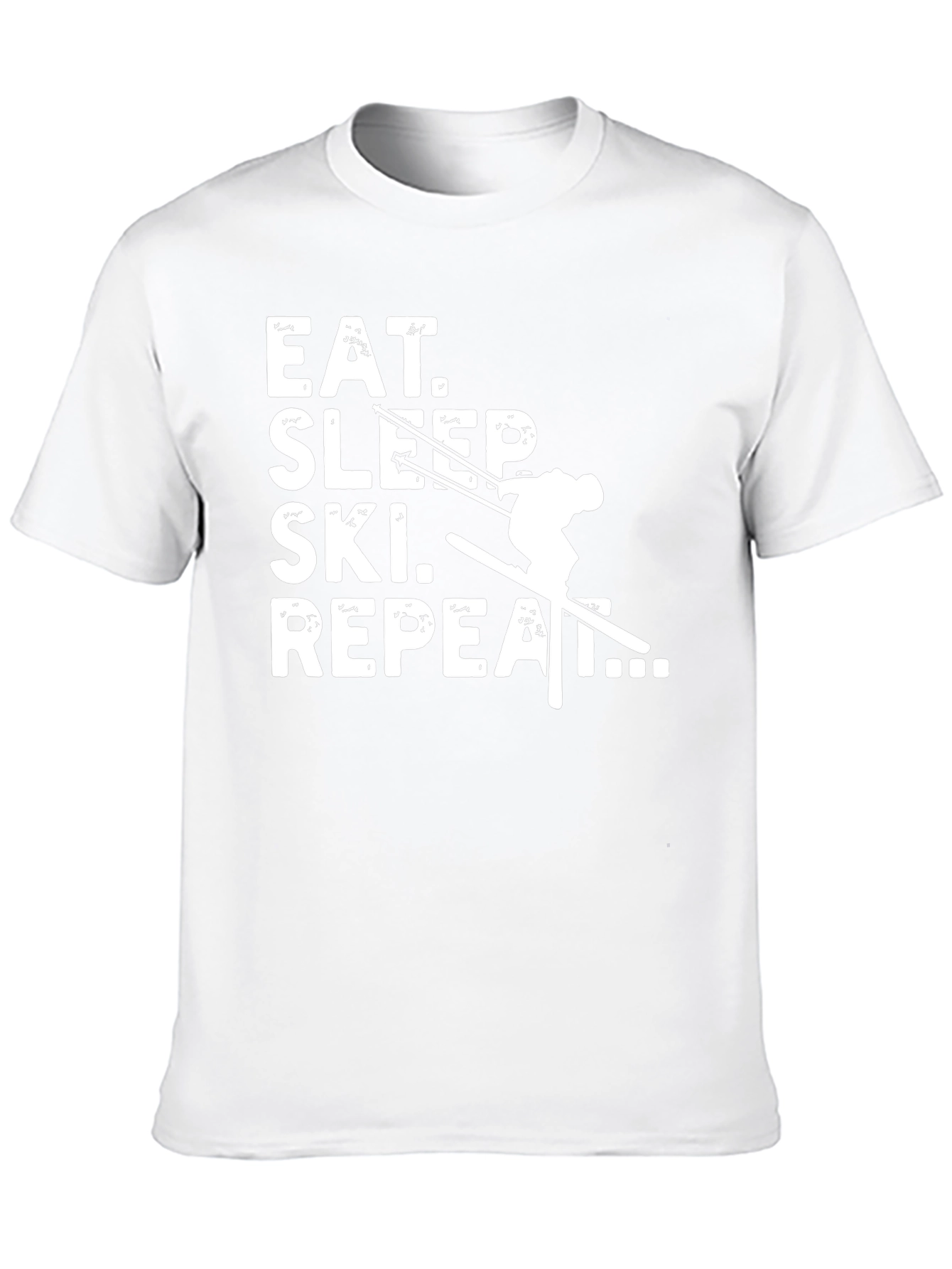 Eat Sleep Ski Repeat Graphic Tee