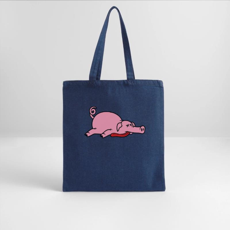 Unconscious dead pig barbecue food meat funny