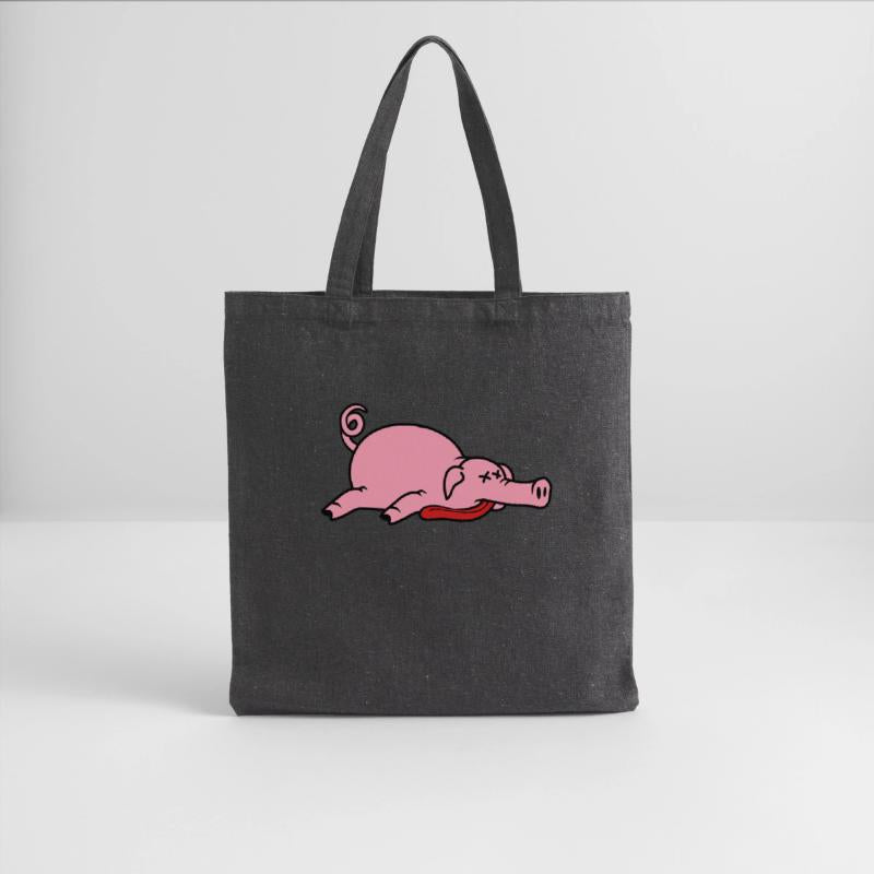 Unconscious dead pig barbecue food meat funny