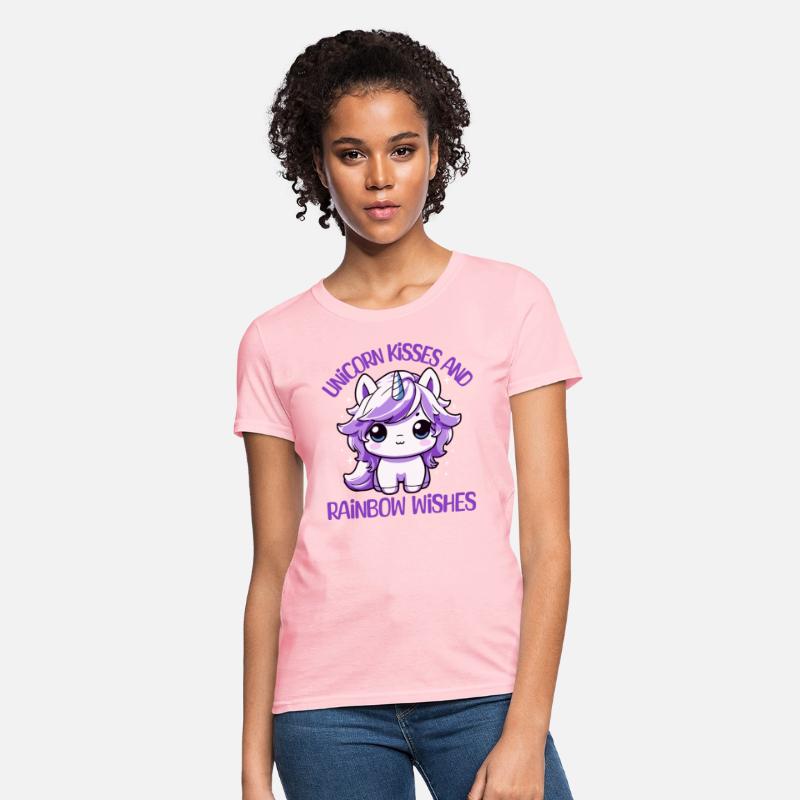 Unicorn kisses and Rainbow wishes Child Shirt