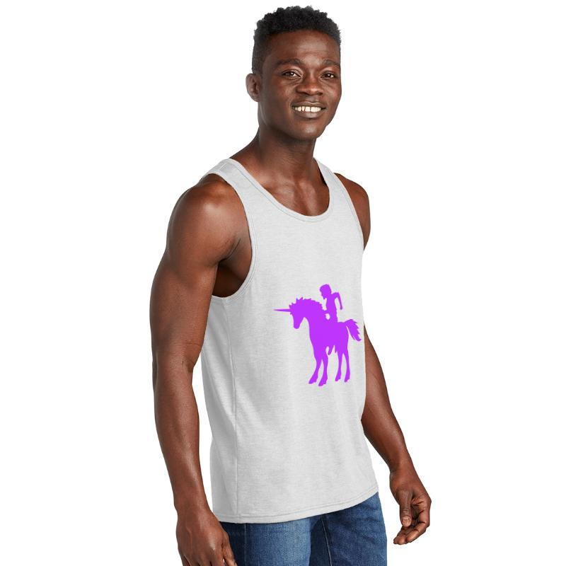 Unicorn Man Prince Riding Fairy Tale Silhouette