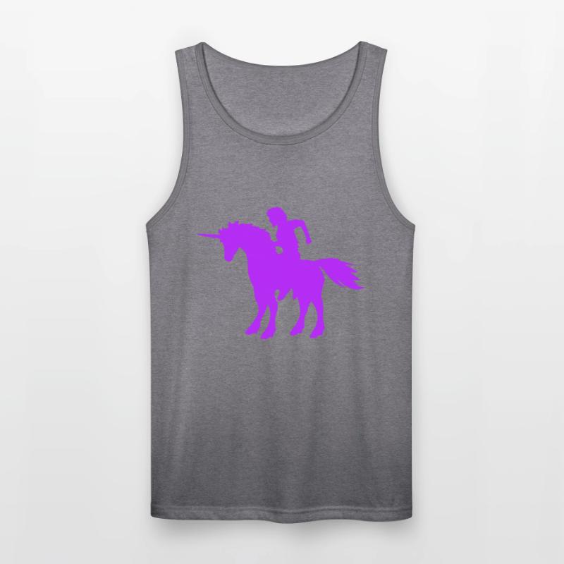 Unicorn Man Prince Riding Fairy Tale Silhouette