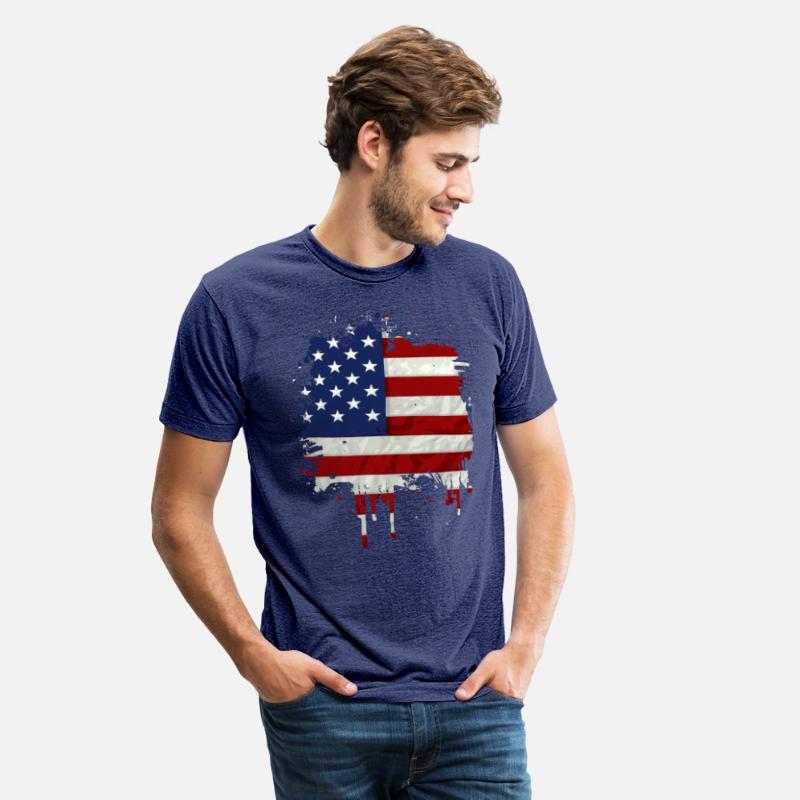 United States Flag Paint Splatter