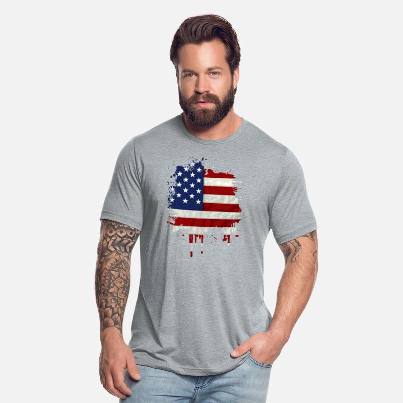 United States Flag Paint Splatter