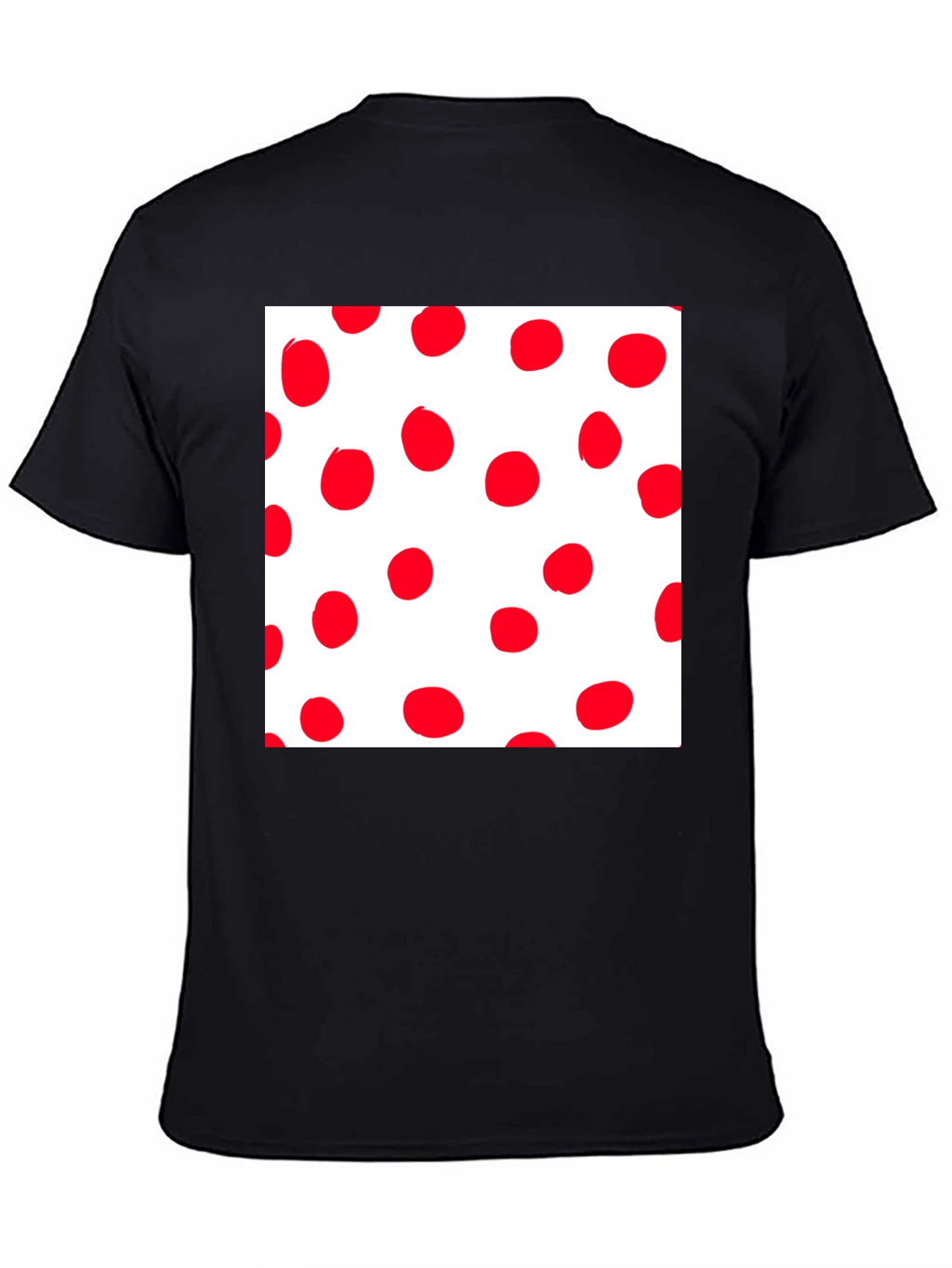 Red Polka Dot Crew Neck T-Shirt