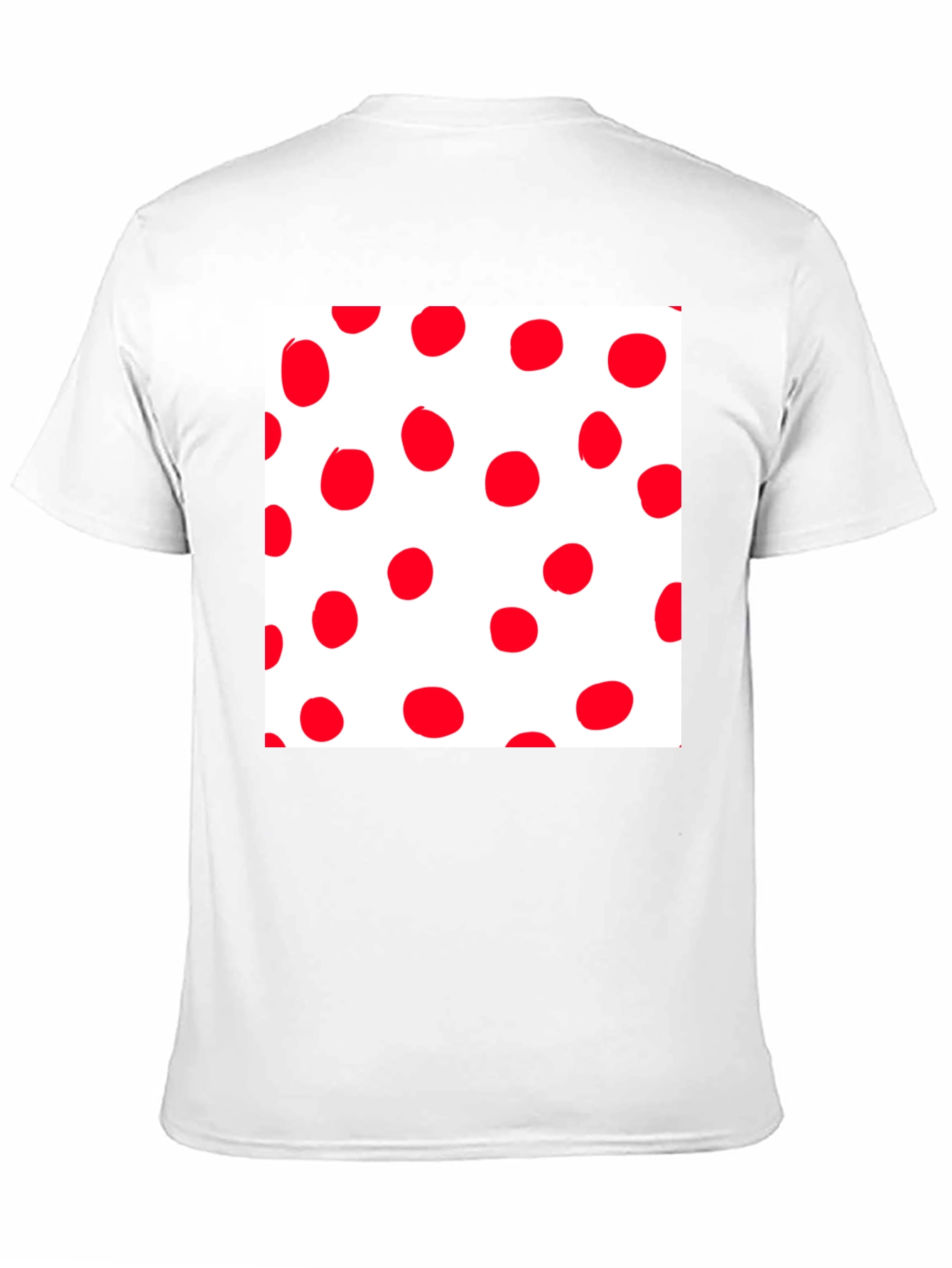 Red Polka Dot Crew Neck T-Shirt
