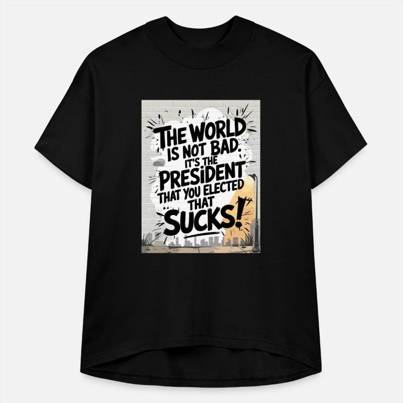 Urban Protest. “The World Is Not Bad” Graffiti Sta