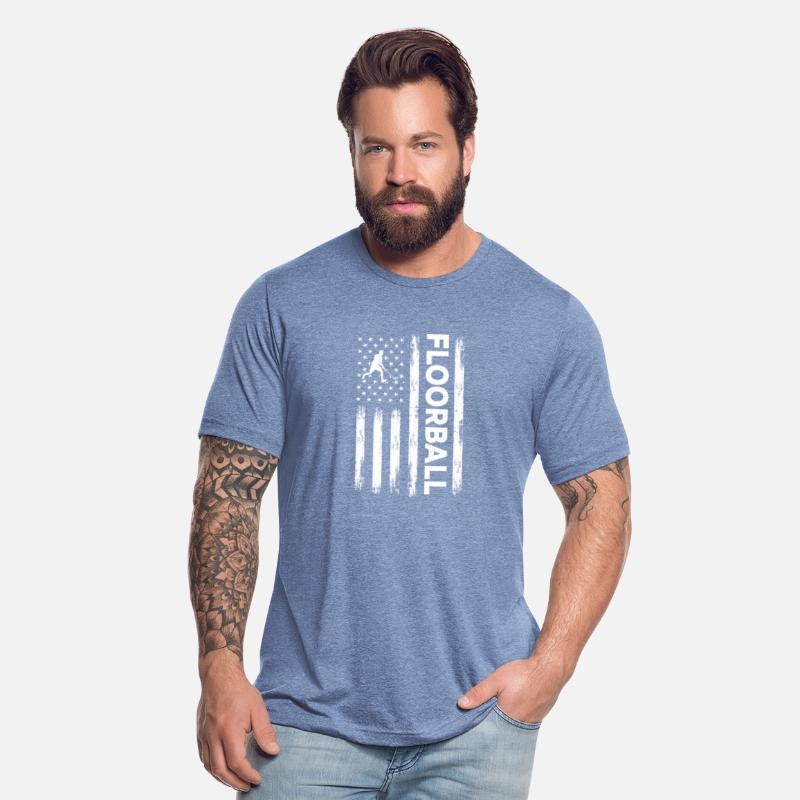 USA Flag Floorball Player America