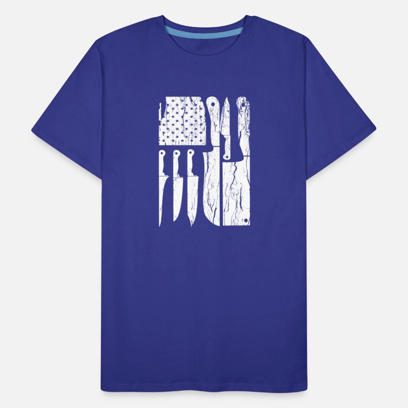 USA Flag Knife Professional Head Chef Gift