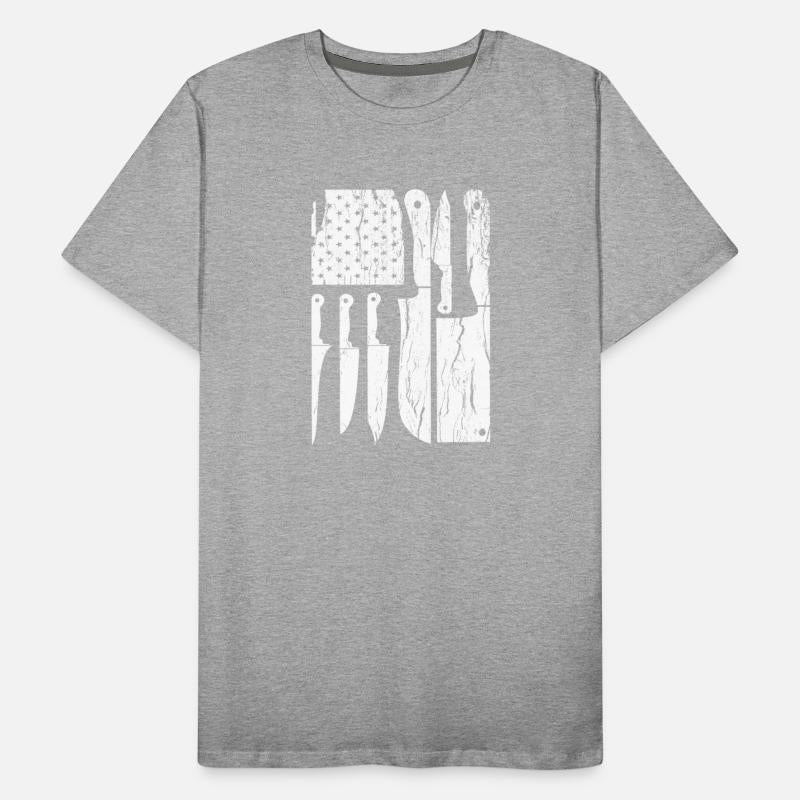 USA Flag Knife Professional Head Chef Gift