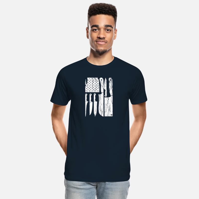 USA Flag Knife Professional Head Chef Gift