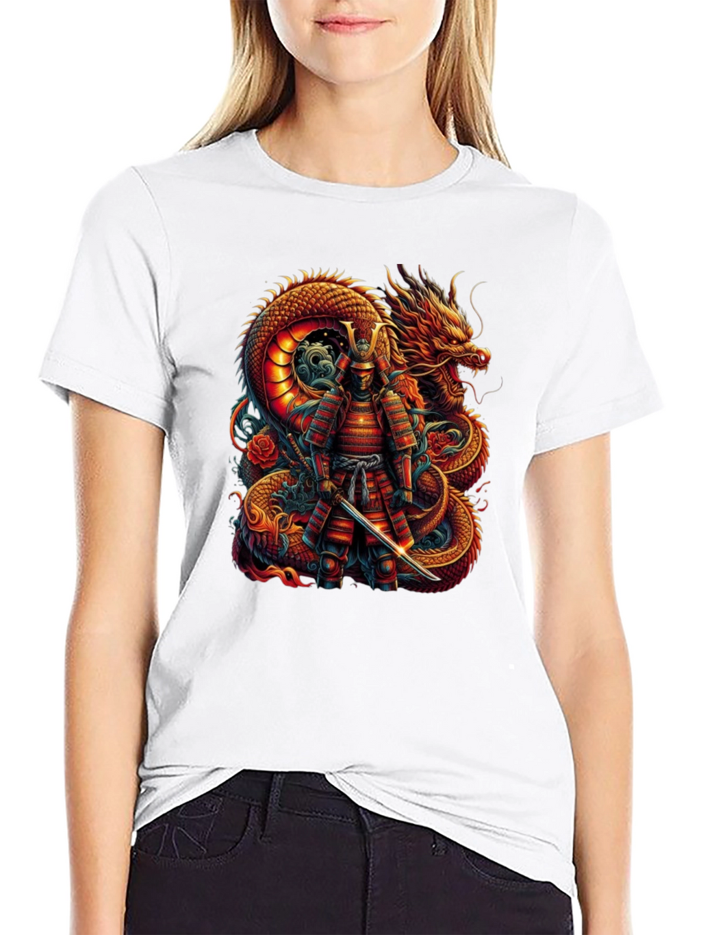 Dragon Samurai Graphic Tee