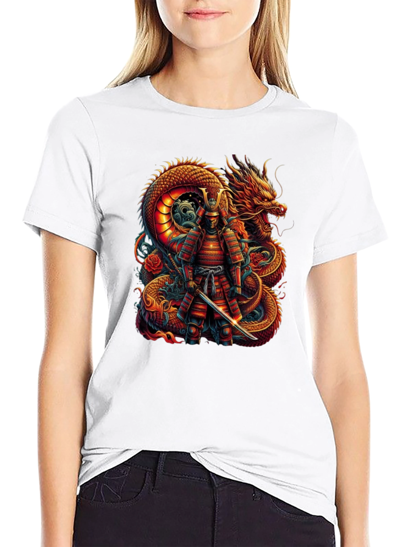 Dragon Samurai Graphic Tee