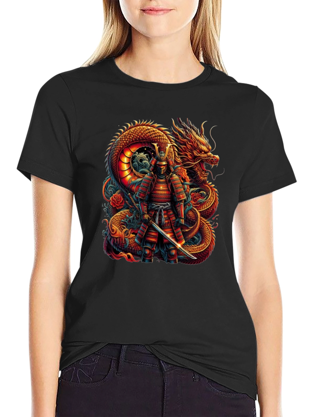 Dragon Samurai Graphic Tee