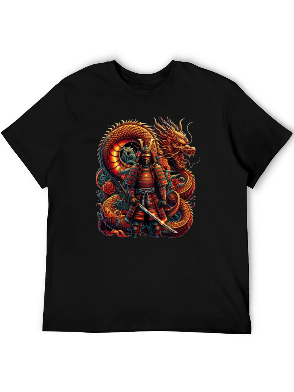 Dragon Samurai Graphic Tee