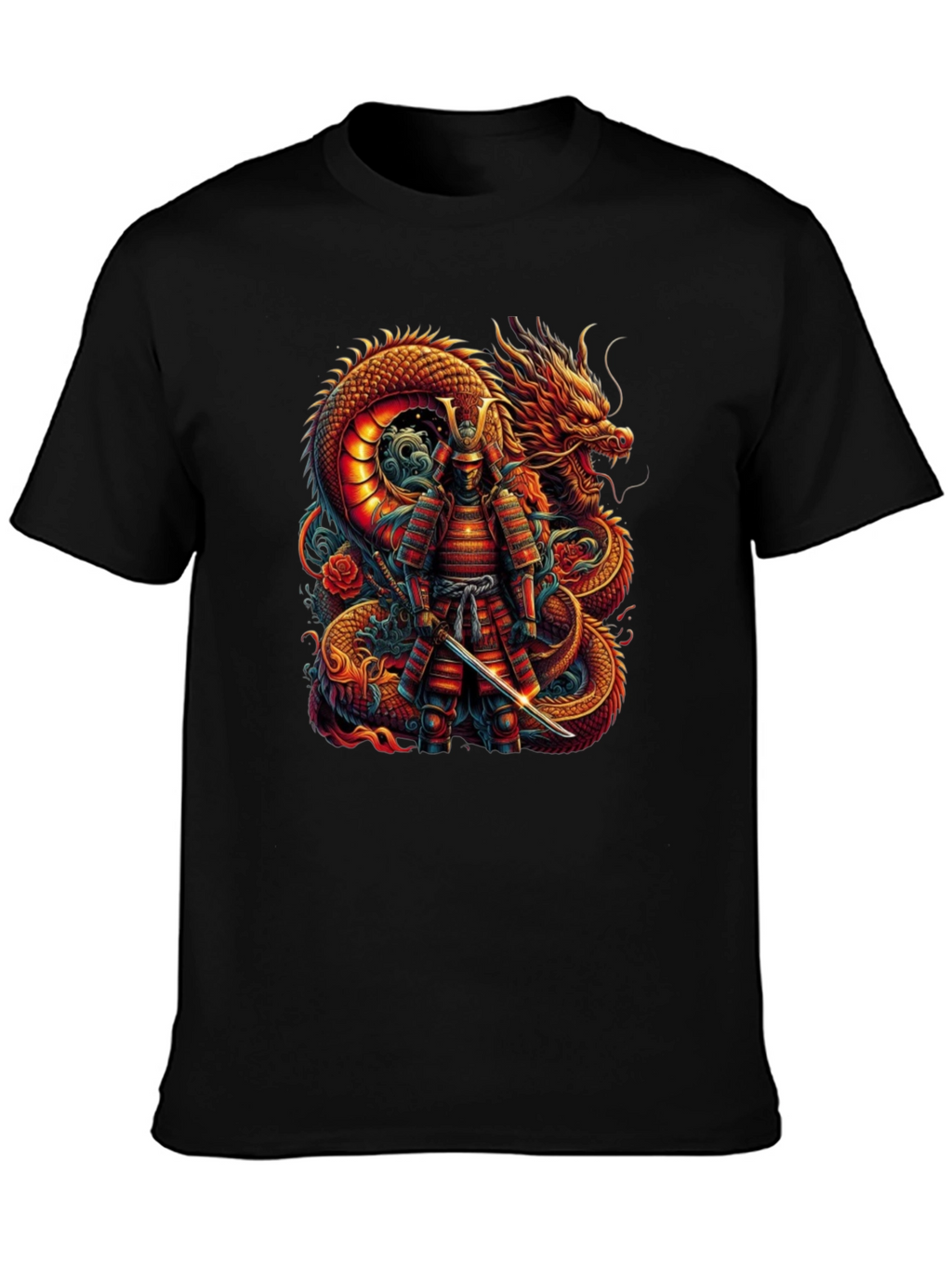 Dragon Samurai Graphic Tee