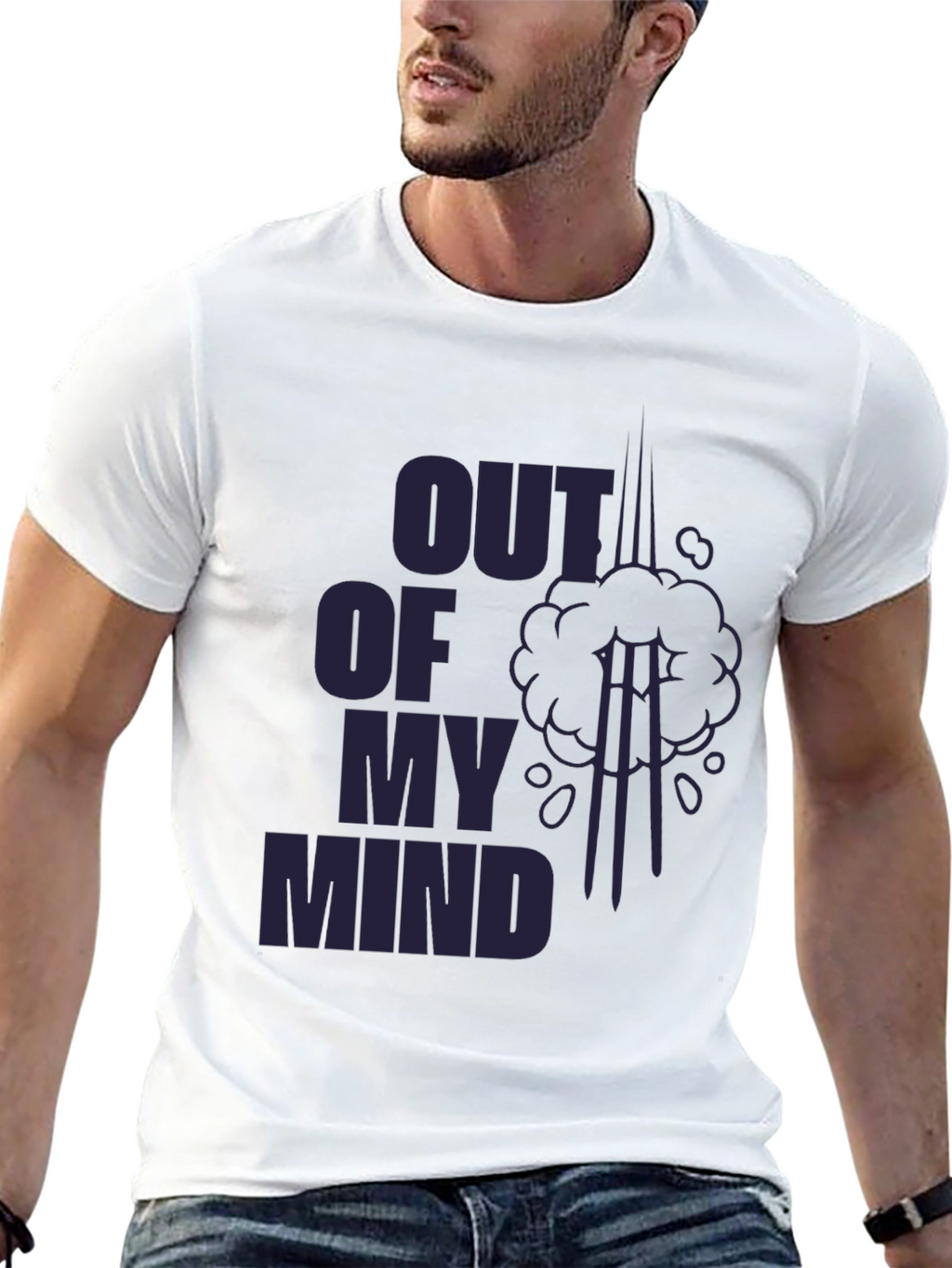 Out of My Mind Graphic T-Shirt - Black