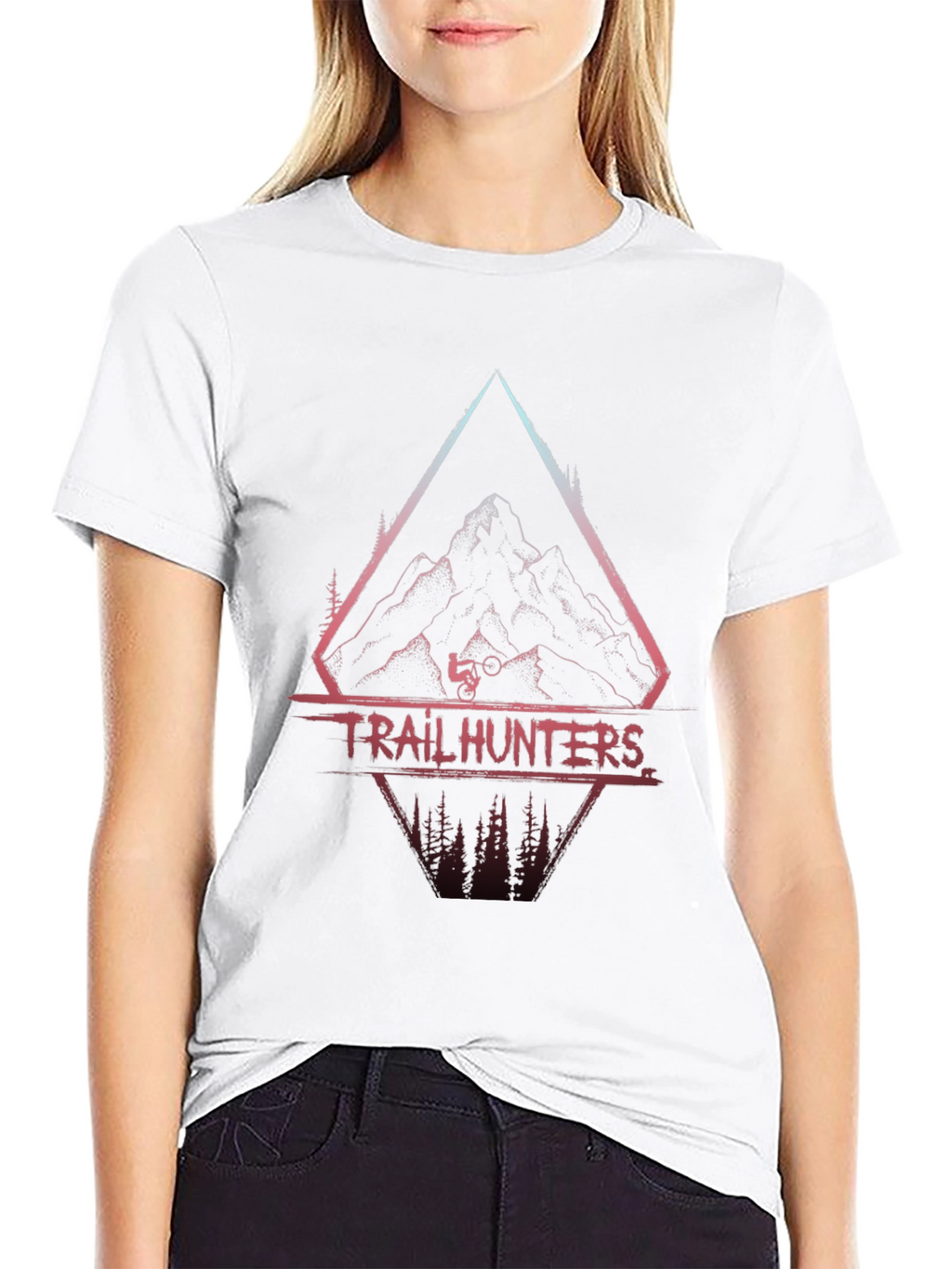 Trail Hunters Graphic Tee - Mountain Bike Adventure