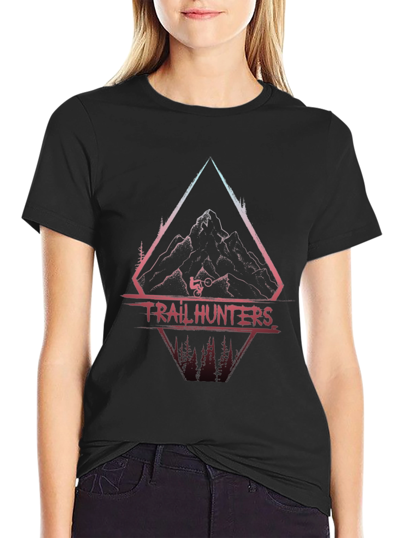 Trail Hunters Graphic Tee - Mountain Bike Adventure
