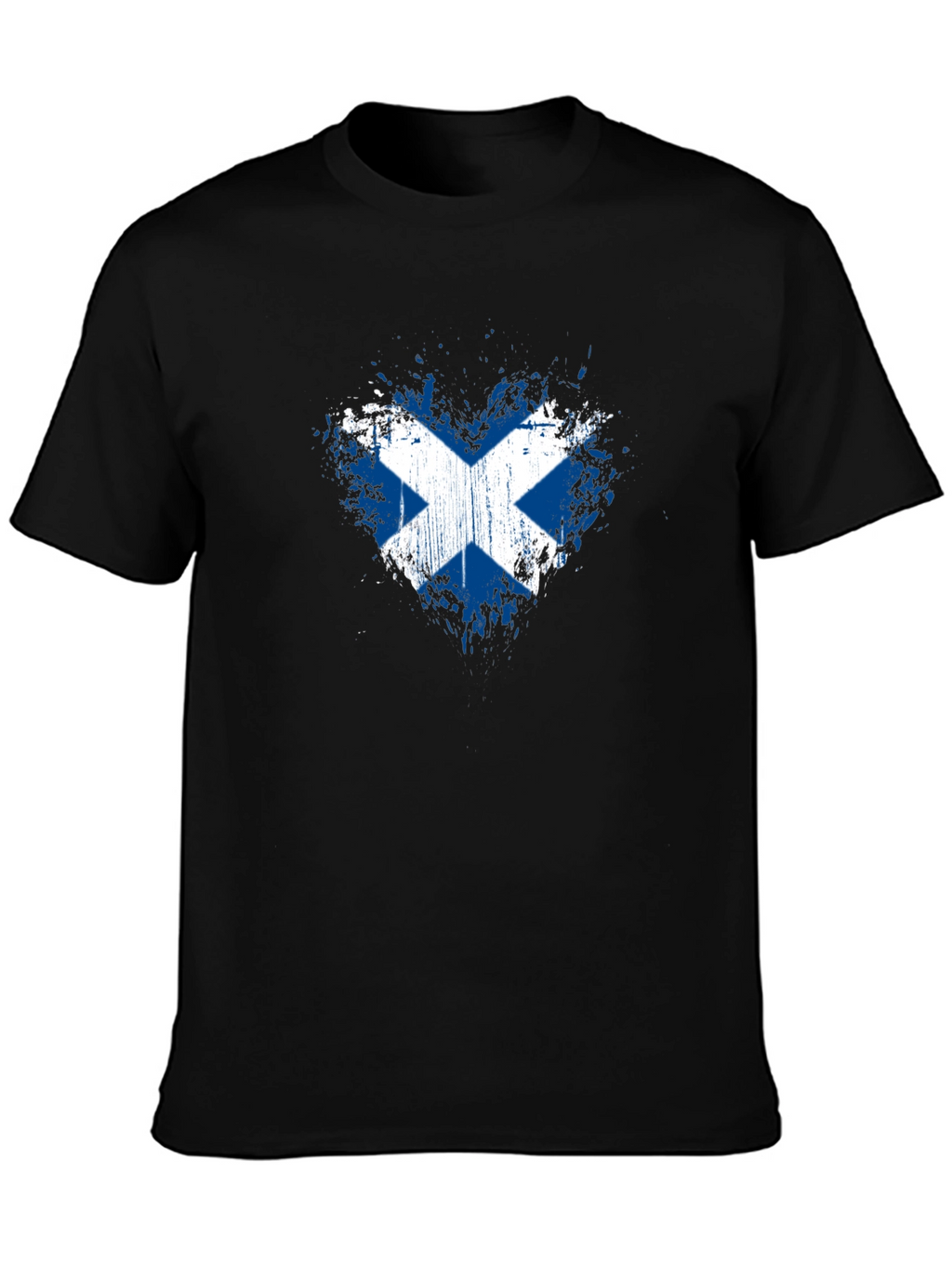 Scottish Flag Heart T-Shirt
