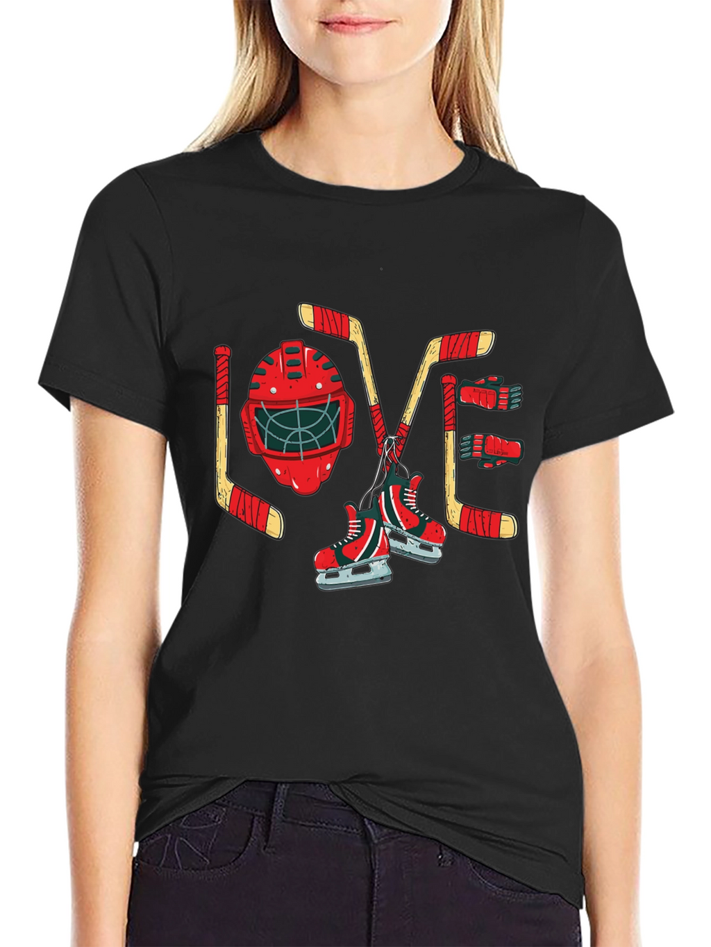 Hockey Love Graphic T-Shirt